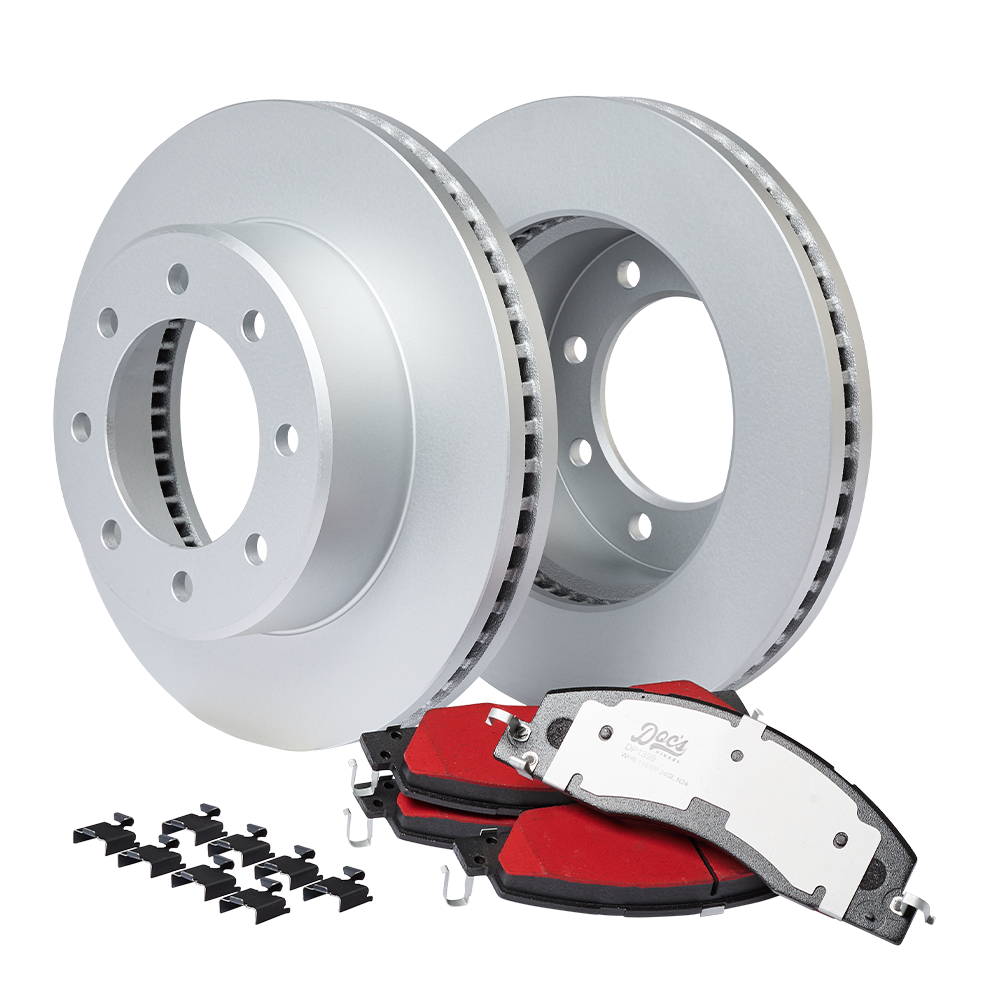 Doc's Diesel RAM 6.7L/5.9L Cummins SRW/DRW Front Brake Pads and Rotors Kit 2009-2018