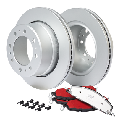 Doc's Diesel RAM 6.7L/5.9L Cummins SRW/DRW Rear Brake Pads and Rotors Kit 2009-2018