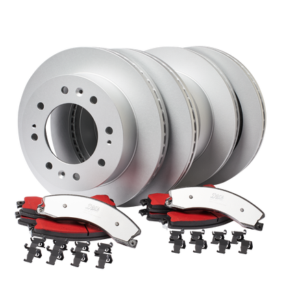 Doc's Diesel Chevrolet/GMC 6.6L Duramax SRW Front and Rear Brake Pads and Rotors Kit 2011-2019