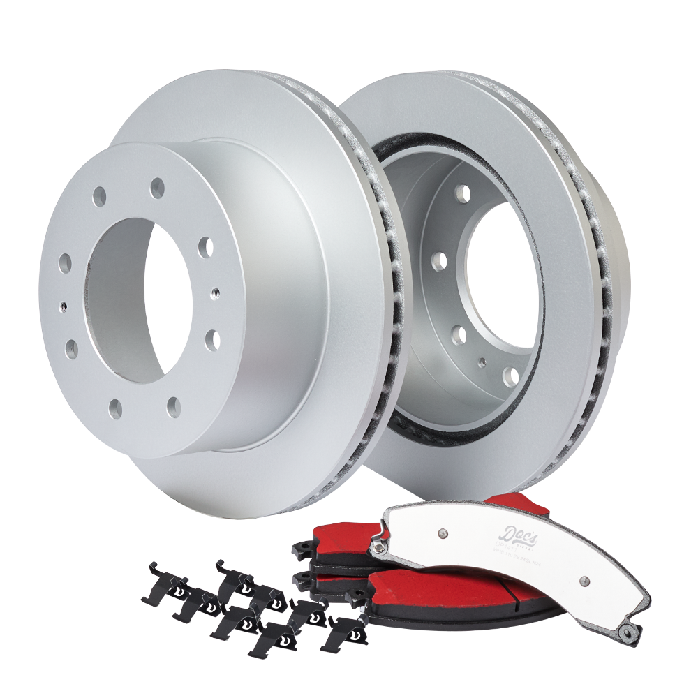 Doc's Diesel Chevrolet/GMC 6.6L Duramax SRW Rear Brake Pads and Rotors Kit 2011-2019