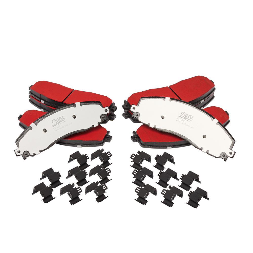 Doc's Diesel Ford 6.7L Powerstroke High Carbon Front and Rear Brake Pads Kit 2012-2022