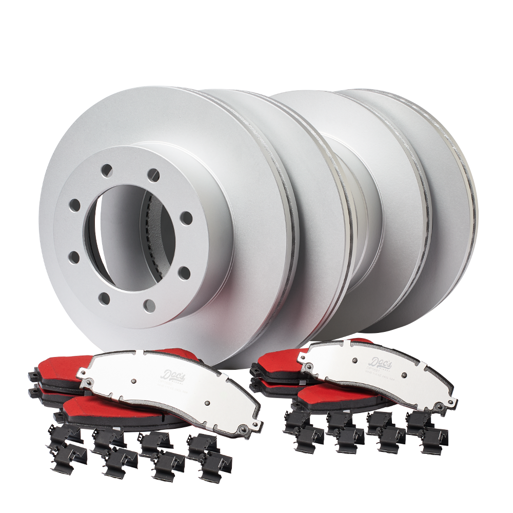 Doc's Diesel Ford 6.7L Powerstroke SRW Front and Rear Brake Pads and Rotors Kit 2013-2022