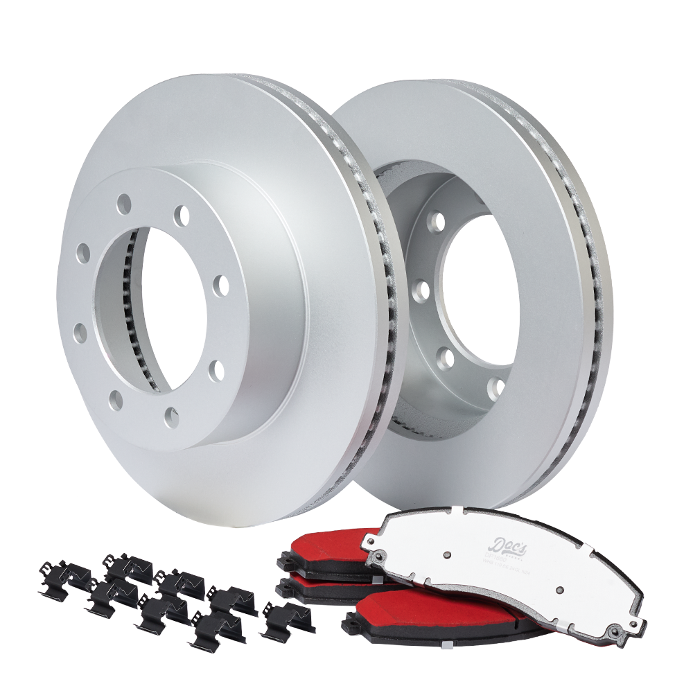 Doc's Diesel Ford 6.7L Powerstroke SRW/DRW Front Brake Pads and Rotors Kit 2013-2022