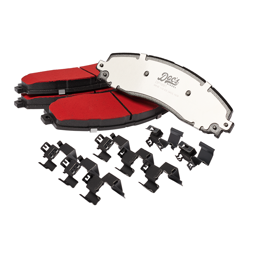Doc's Diesel Ford 6.7L Powerstroke SRW Front and Rear Brake Pads and Rotors Kit 2013-2022