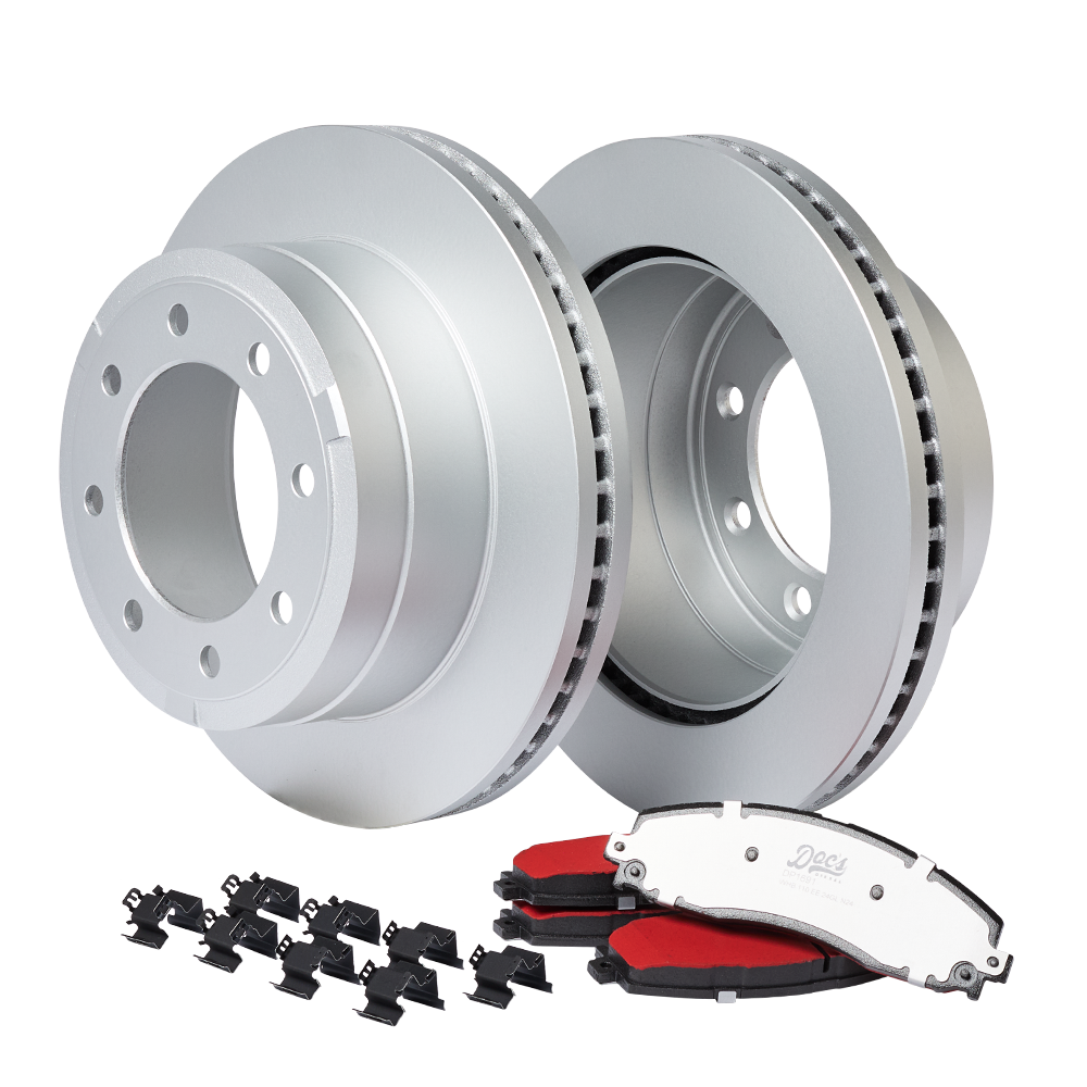 Doc's Diesel Ford 6.7L Powerstroke SRW Rear Brake Pads and Rotors Kit 2013-2022