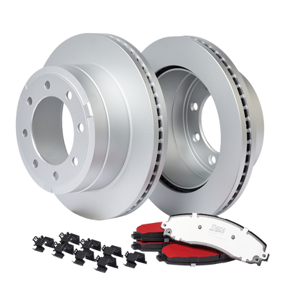 Doc's Diesel Ford 6.7L Powerstroke SRW Rear Brake Pads and Rotors Kit 2013-2022