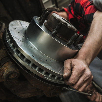Doc's Diesel RAM 6.7L/5.9L Cummins 2500/3500 SRW/DRW Drilled and Slotted Front Rotor Set 2009-2024