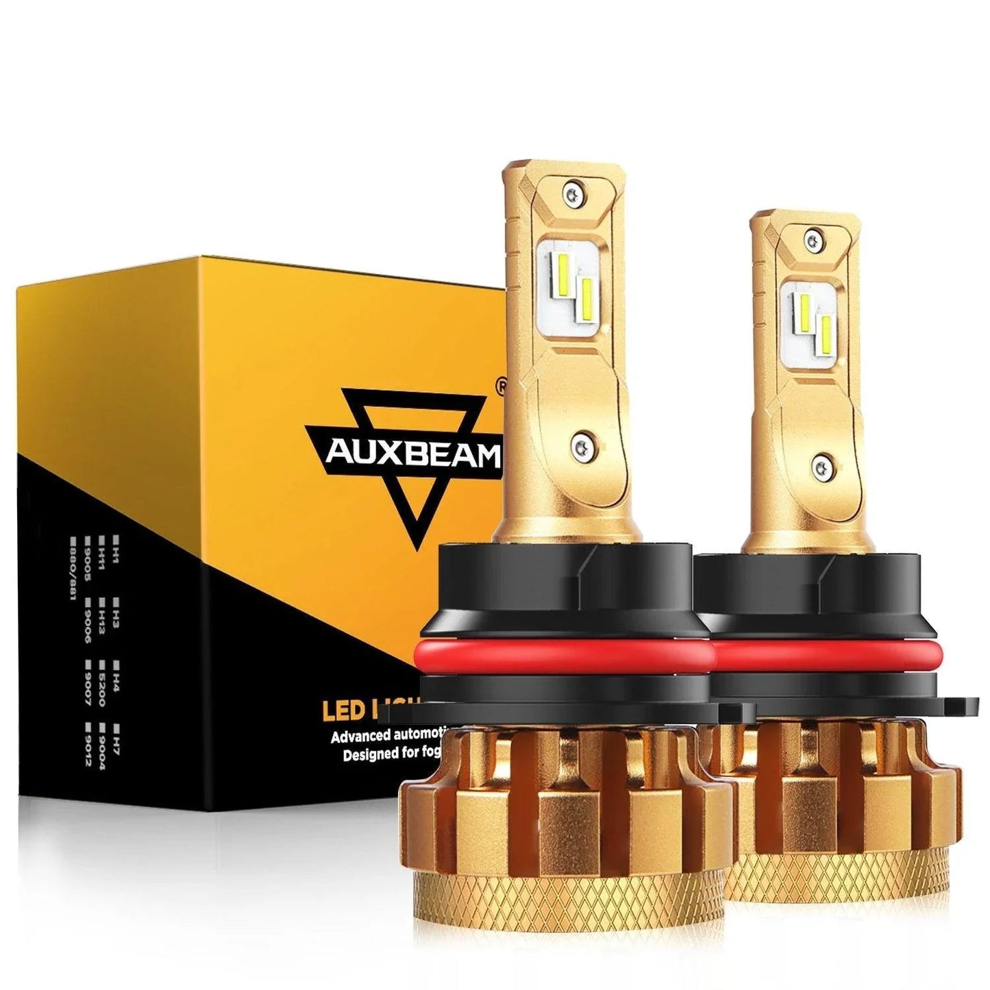 For 2000-2001 Dodge Ram 3500(with 4 headlamps) F-16 Plus Series Built-in Canbus Automotive Grade 14000LM LED Light Bulbs High Low Beam Bundle