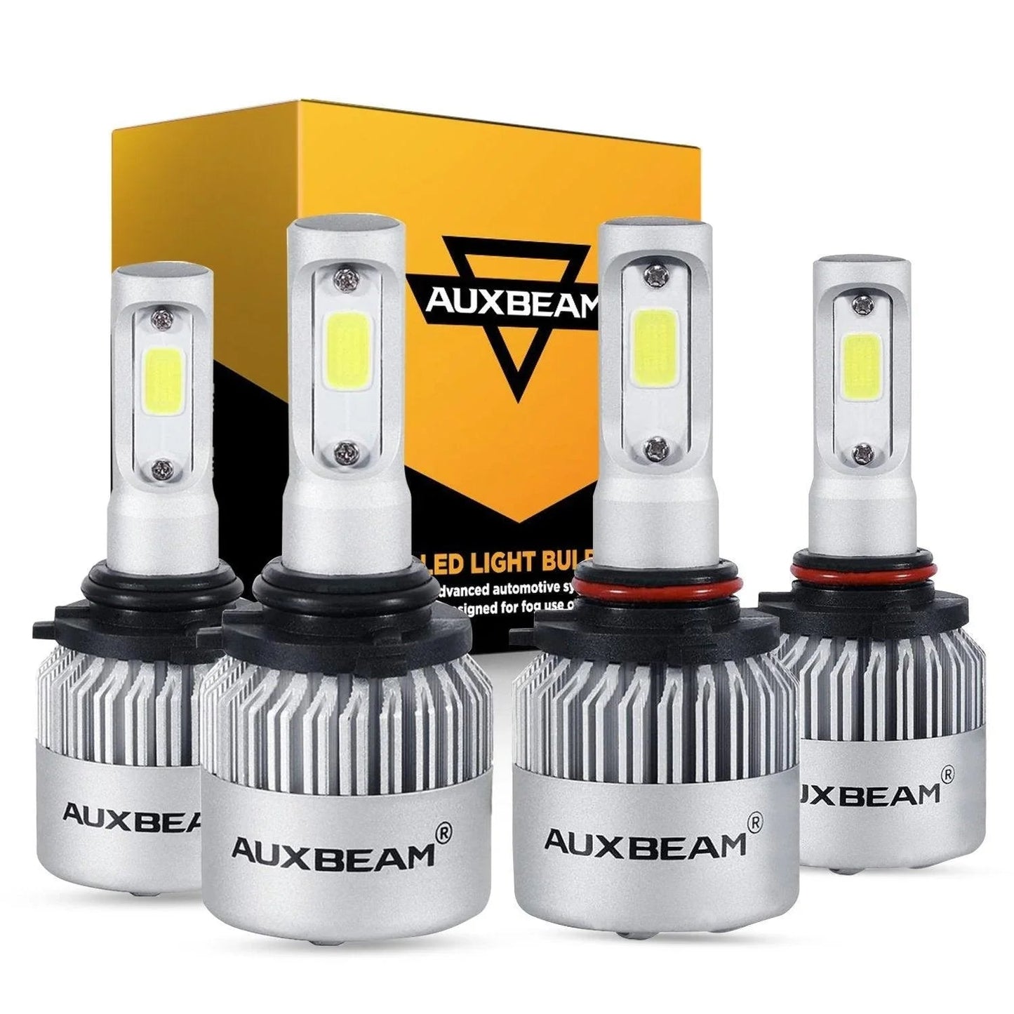 (6pcs/set) 9005+9006+9005 S2-Series COB 24000LM LED Light Bulbs High Low Beam Bundle