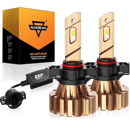 For 2007 Chevrolet Silverado 3500 F-16 Plus Series Built-in Canbus Automotive Grade 14000LM LED Light Bulbs High Low Beam Bundle