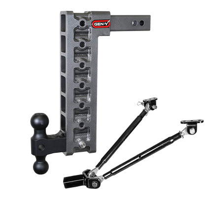The MEGA-DUTY 16K Drop Hitch (2" Shank)