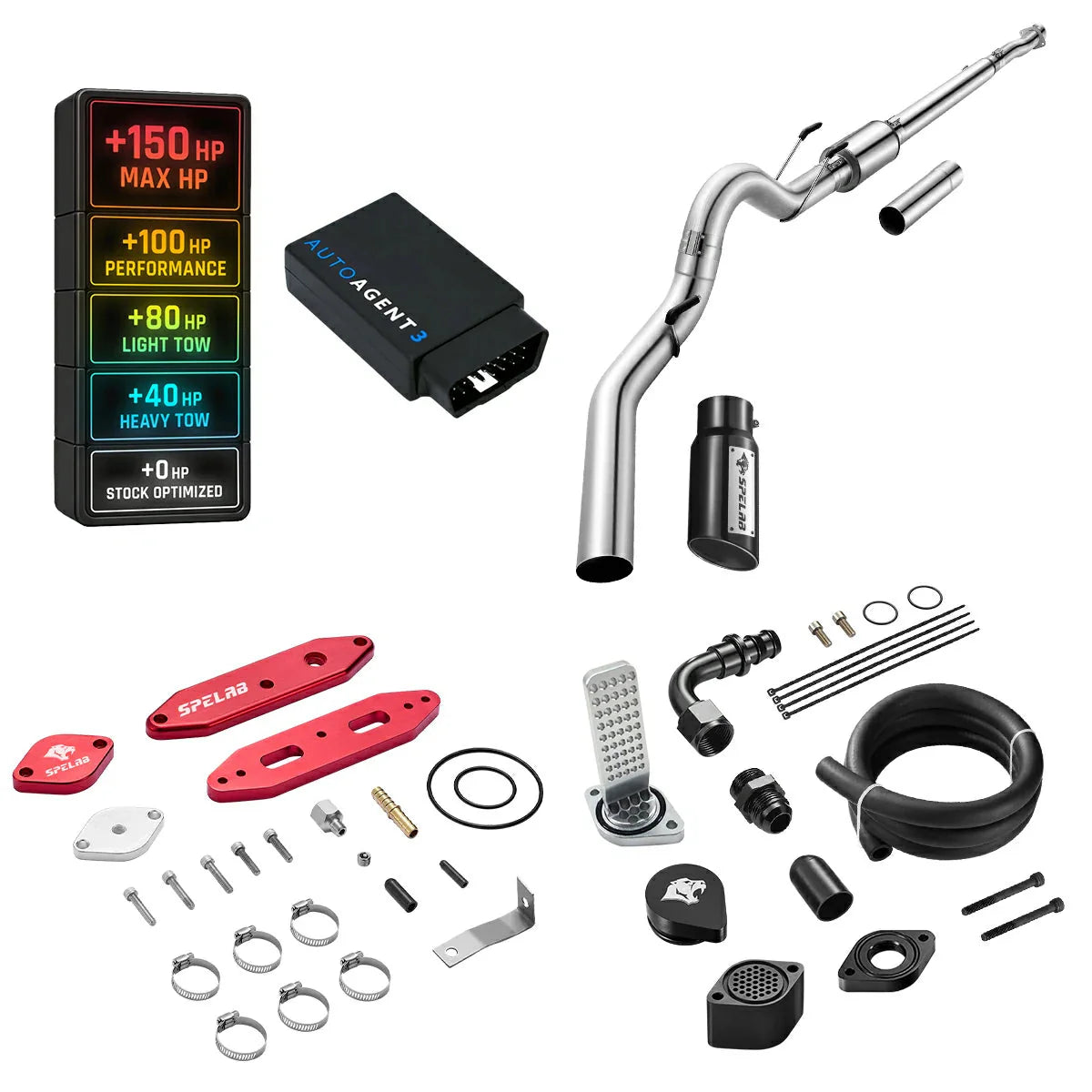 DPF/DEF/EGR/CCV Delete for 2020-2024 Ford 6.7L Powerstroke F250 F350 F450 All-in-One Kit