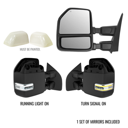 Ford F250/F350 Superduty (2017-2022) New Style Tow Mirrors