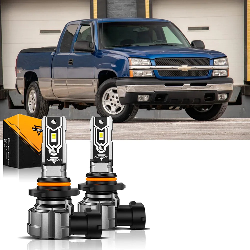 Fro 2003-2006 Chevrolet Silverado 1500 9005 9006 LED Headlight Bulbs Bundle