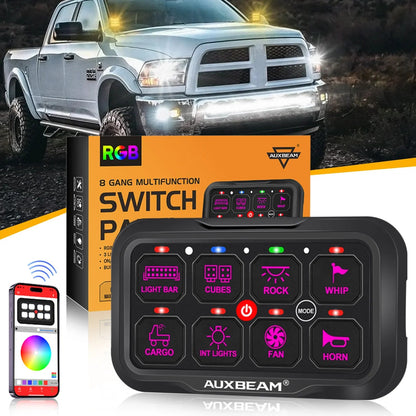 AR-800 Multifunction RGB Switch Panel with Bluetooth Controlled & 47 Inch Extension Cable(Optional) for Dodge Ram