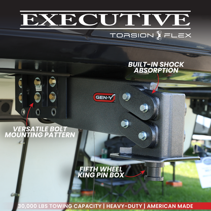 The EXECUTIVE Fifth Wheel (Torsion-Flex) King Pin Box