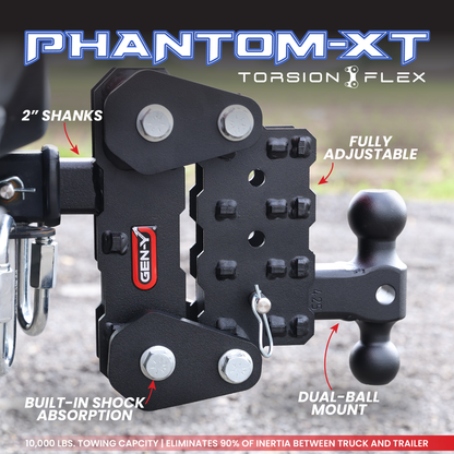 The PHANTOM-XT 10K (Torsion-Flex) Adjustable Drop Hitch (2" Shank)