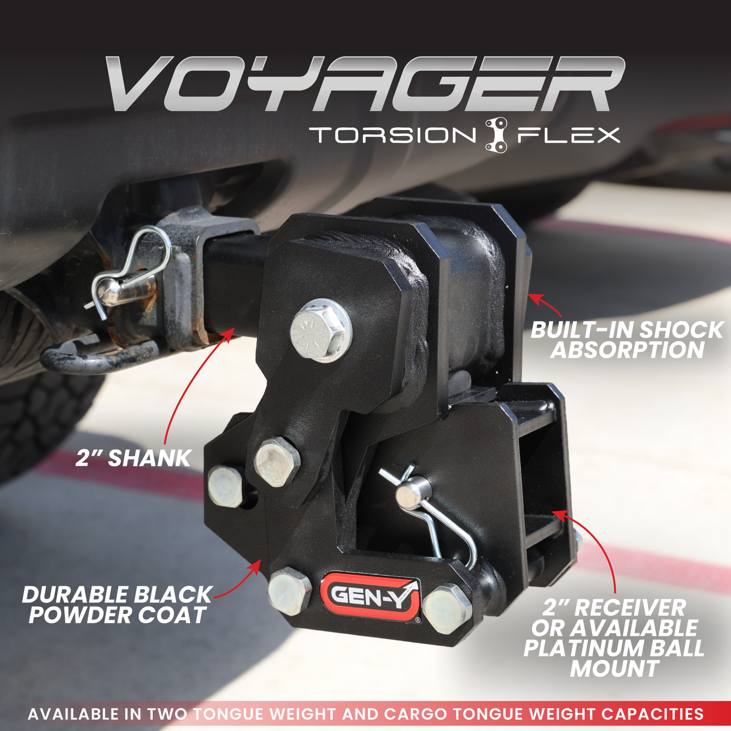 The VOYAGER (Torsion-Flex) Cargo Carrier Hitch