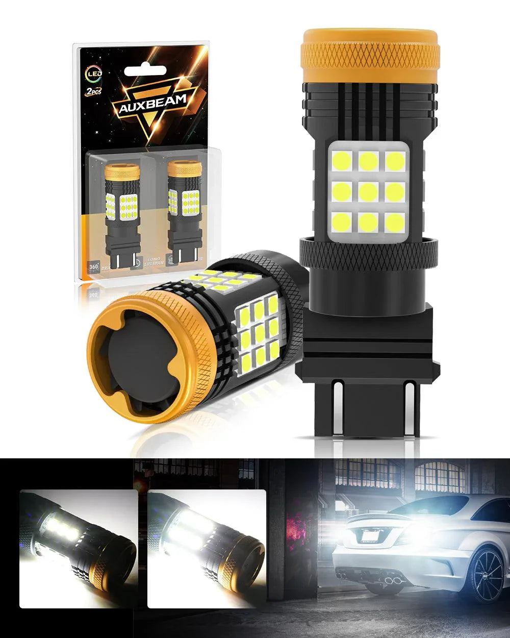 For 2000-2003 Ford F-150 9007 LED Headlight Bulbs Bundle