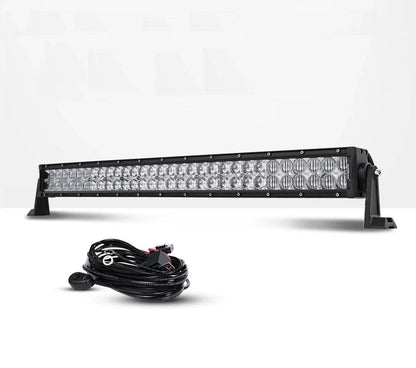 22 Inch-52 Inch 5D Series Straight/Curved Combo Beam Double Row LED Light Bar for Chevy Tahoe