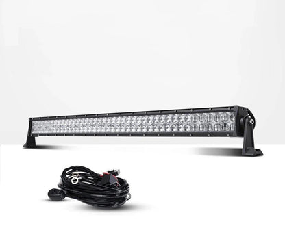 22 Inch-52 Inch 5D Series Straight/Curved Combo Beam Double Row LED Light Bar for Chevy Tahoe