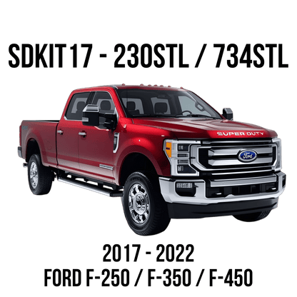 Bolt-On Train Horn and Onboard Air Systems | Horn Installed in Spare Tire Location for 2017-2025 Ford Super Duty F-250, F-350, and F-450.