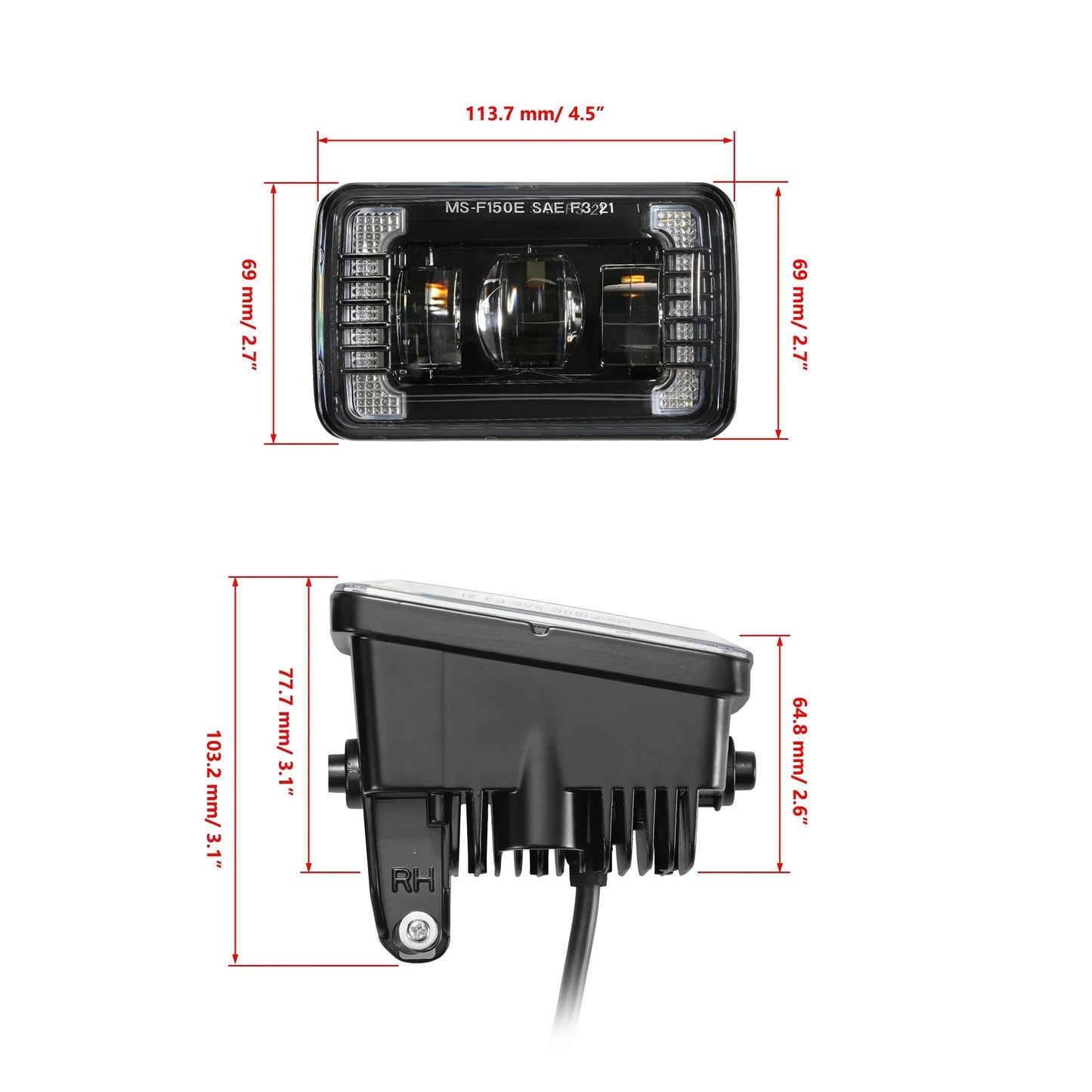 LED Fog Lights 72W Brighter with DRL for Ford F150 2015-2020/ F250 F350 2017-2018