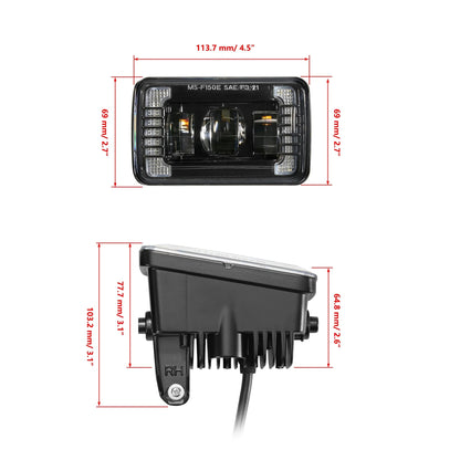 LED Fog Lights 72W Brighter with DRL for Ford F150 2015-2020/ F250 F350 2017-2018