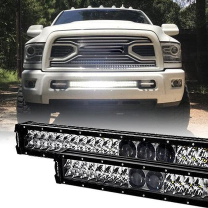 12"/22"/32"/42"/52" 5D-PRO Series LED Light Bar with 5D Projectors For Dodge Ram 2500