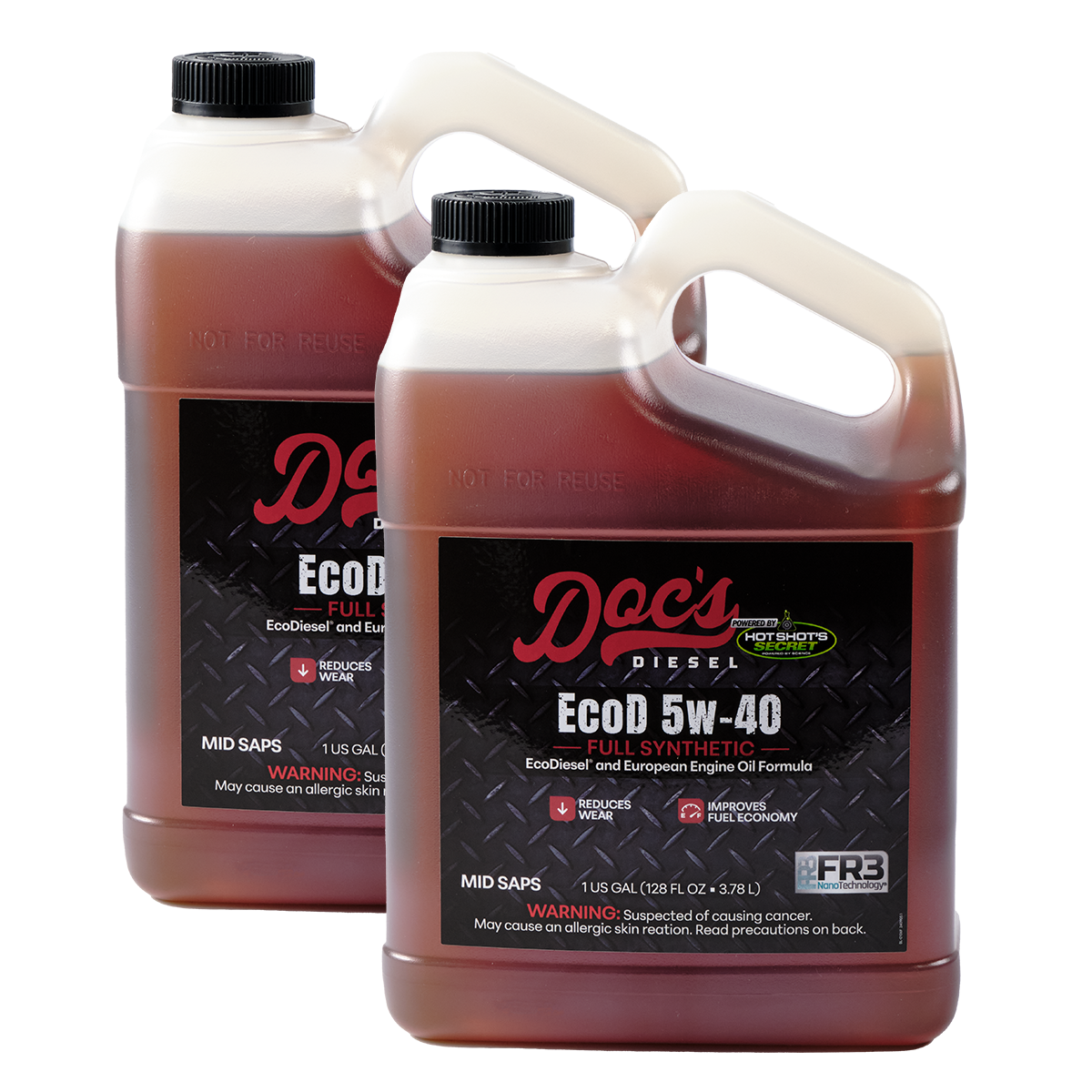 Doc's Diesel Jeep Wrangler/Gladiator 3.0L + Dodge RAM 1500 3.0L EcoDiesel 5W-40 Full Synthetic Oil Change Kit 2020-2023