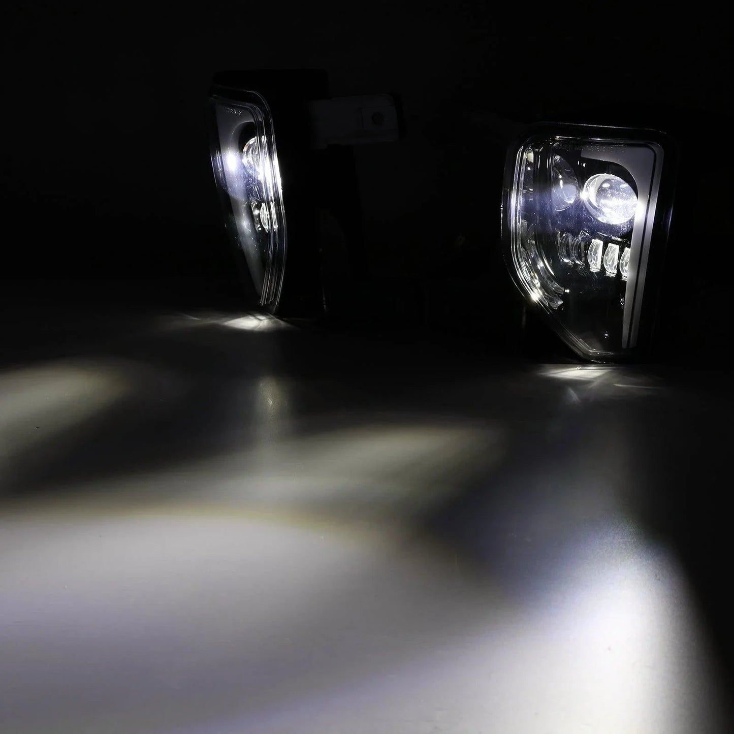 (2pcs/set) 45W DOT Approved LED Fog Lights with DRL for 2016-2018 Chevy Silverado 1500 (Black)