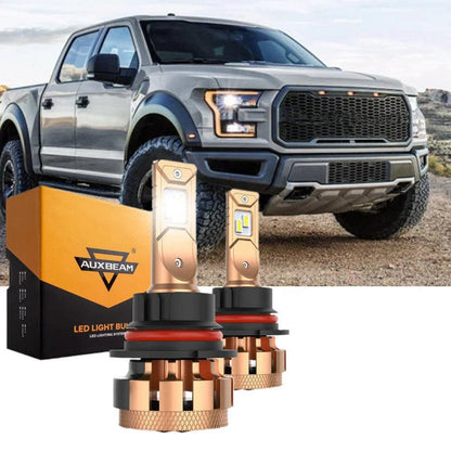 For 2000-2004 FORD F150 F250 F350 F-16 Plus Series 9007 Built-in Canbus Automotive Grade 14000LM LED Light Bulbs High Low Beam Bundle