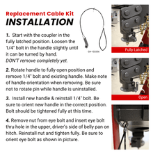 Replacement Cable Kit For SnapLatch Products